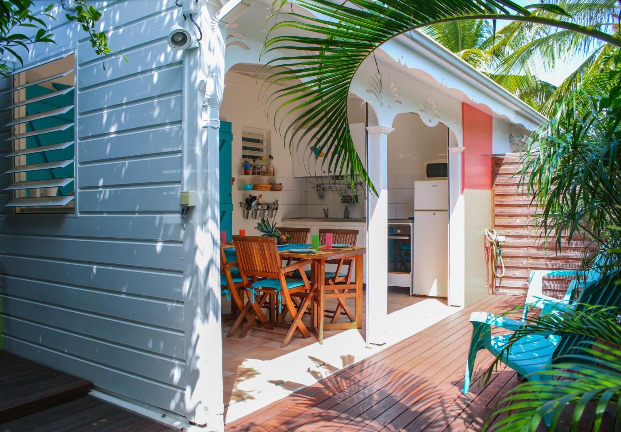 Bungalow La Papaye Bleue Residence Acces Piscine & Plage Saint-Francois  Eksteriør bilde